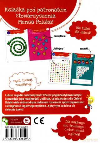 Łamigłówki matematyczne. Dla mądrego nic trudnego [KSIĄŻKA]