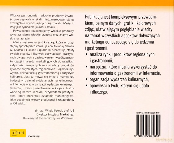 Marketing smaku. Jak promować produkty regionalne, usługi gastronomiczne oraz organizować wydarzenia kulinarne - Luciana Squadrilli [KSIĄŻKA]