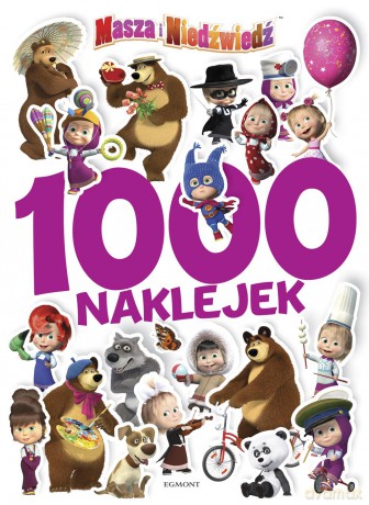 Masza i niedźwiedź 1000 naklejek 2 - Klaudyna Cwynar [KSIĄŻKA]