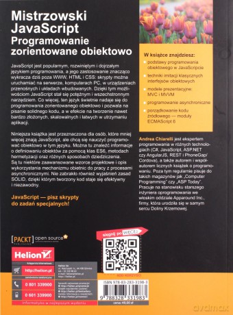 Mistrzowski javaScript. Programowanie zorientowane obiektowo - Andrea Chiarelli [KSIĄŻKA]