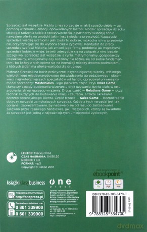 Psychologia sprzedaży. Droga do sprawczości niezależności i pieniędzy - Mateusz Grzesiak [KSIĄŻKA]+[CD]