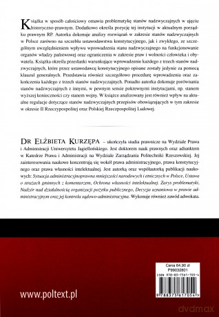 Stany nadzwyczajne w Polskim porządku prawnym - Elżbieta Kurzępa [KSIĄŻKA]