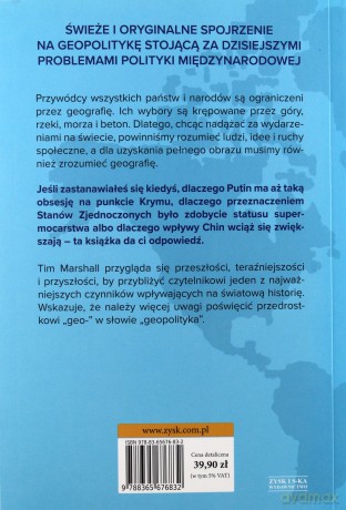 Więźniowie geografii, czyli wszystko, co chciałbyś wiedzieć o globalnej polityce - Tim Marshall [KSIĄŻKA]