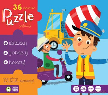ZIELONA SOWA 36 el. Pojazdy [PUZZLE]
