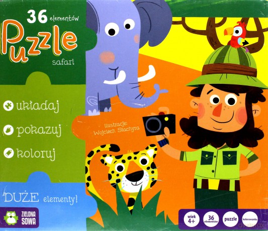 ZIELONA SOWA 36 el. Safari [PUZZLE]
