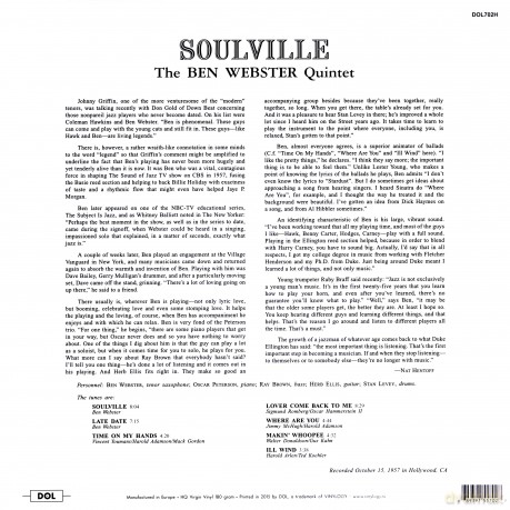 Ben Webster: Soulville [Winyl]