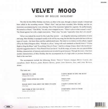 Billie Holiday: Velvet Mood [Winyl]