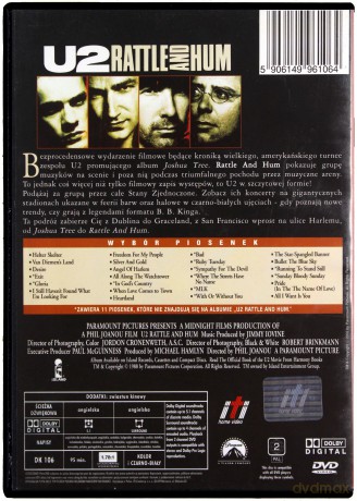 U2: Rattle And Hum [DVD]