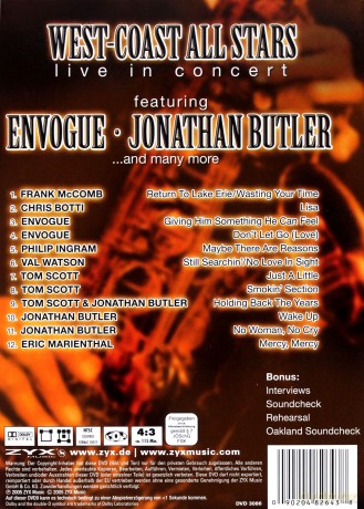 Various Artists (Envogue,ChrisBotti,TomScott,EricMarinethal,...): West-Coast All Stars: Live In Concert [DVD]