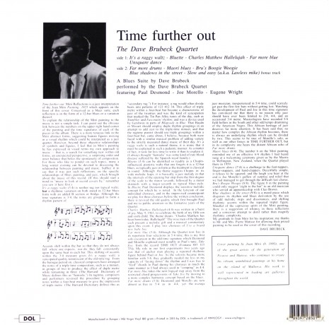 Dave Brubeck Quartet: Time Further Out [Winyl]