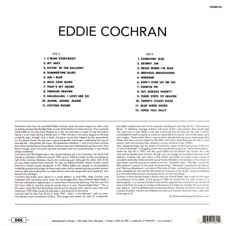 Eddie Cochran: The Best Songs Of [Winyl]