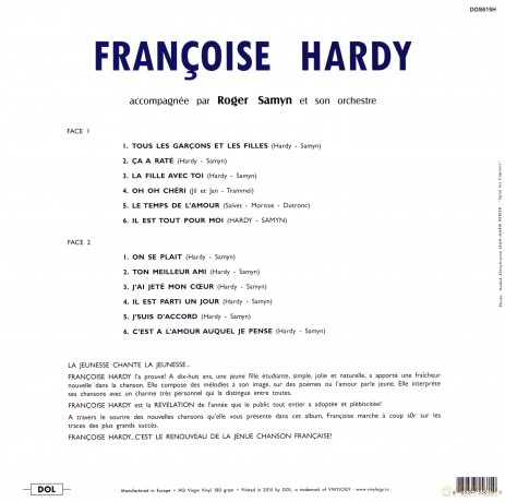 Francoise Hardy: Francoise Hardy [Winyl]