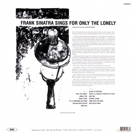 Frank Sinatra: Only The Lonely [Winyl]