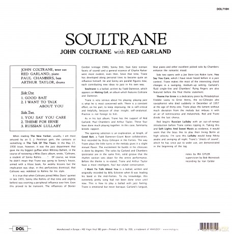 John Coltrane: Soultrane [Winyl]