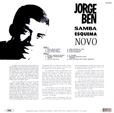 Jorge Ben: Samba Esquema Novo [Winyl]