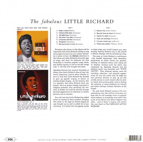 Little Richard: The Fabulous Little Richard [Winyl]