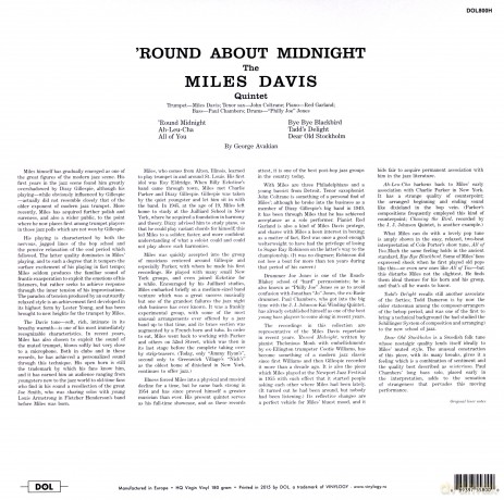 Miles Davis: Round About Midnight [Winyl]