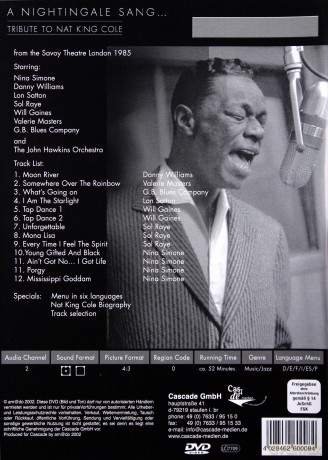 Tribute To Nat King Cole - A Nightngale Sang [DVD]