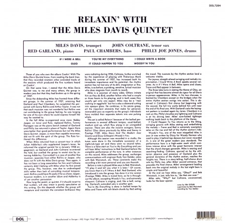 Miles Davis: Relaxin' [Winyl]