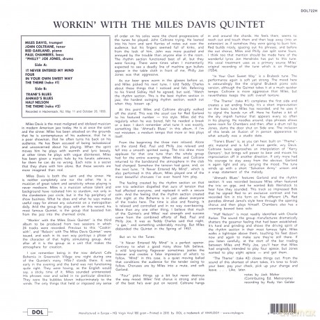 Miles Davis: Workin' With The Miles Davis Quintet [Winyl]
