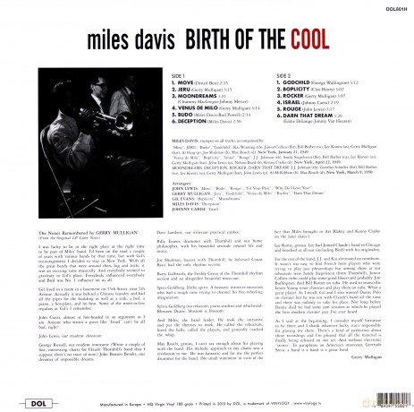 Miles Davis: Birth Of The Cool [Winyl]
