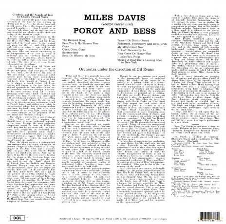 Miles Davis: Porgy And Bess [Winyl]