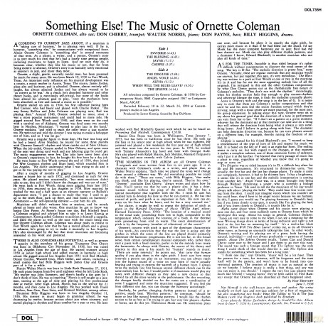 Ornette Coleman: Something Else [Winyl]