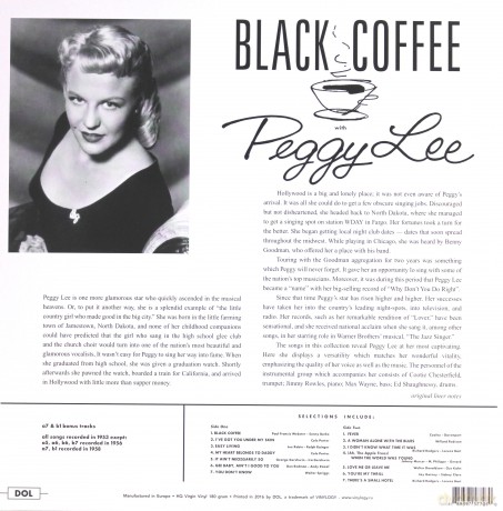 Peggy Lee: Black Coffee And Fever [Winyl]