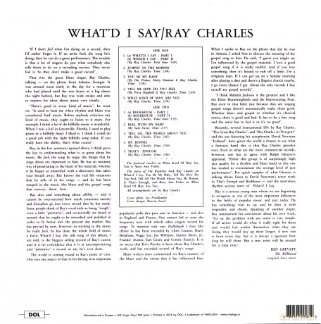 Ray Charles: What I'd Say [Winyl]