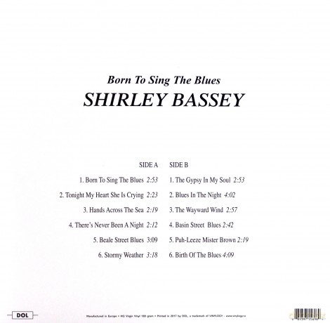 Shirley Bassey: Born To Sing The Blues [Winyl]