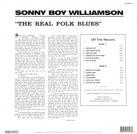 Sonny Boy Williamson: The Real Folk Blues [Winyl]