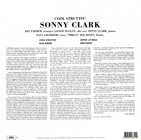 Sonny Clark: Cool Struttin' [Winyl]