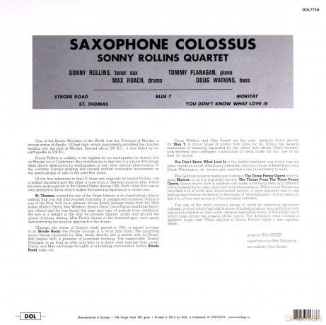 Sonny Rollins: Saxophone Colossus [Winyl]