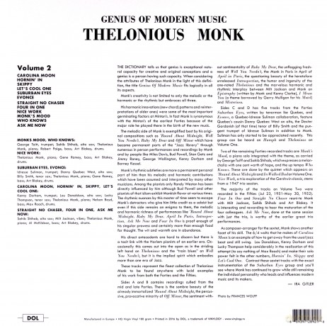 Thelonious Monk: Genius of Modern Music vol. 2 [Winyl]