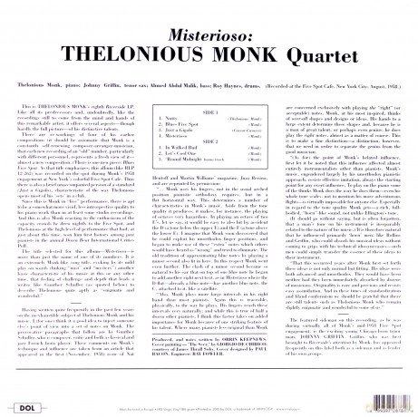 Thelonious Monk: Misterioso [Winyl]