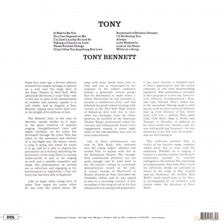 Tony Bennett: Tony [Winyl]