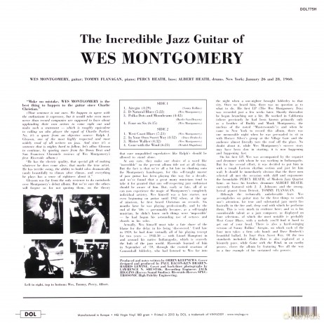 Wes Montgomery: The Incredible Jazz Guitar Of Wes [Winyl]