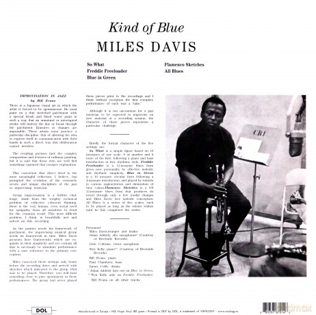 Miles Davis: Kind Of Blue [Winyl]