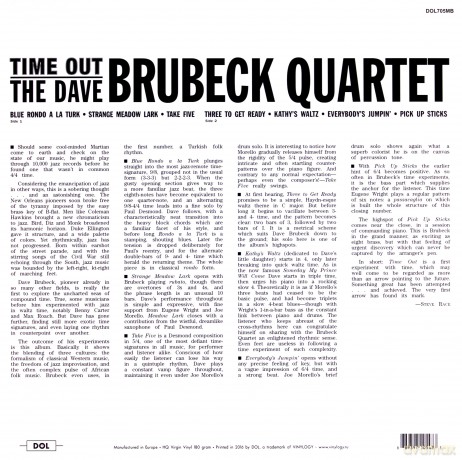Dave Brubeck Quartet: Time Out [Winyl]