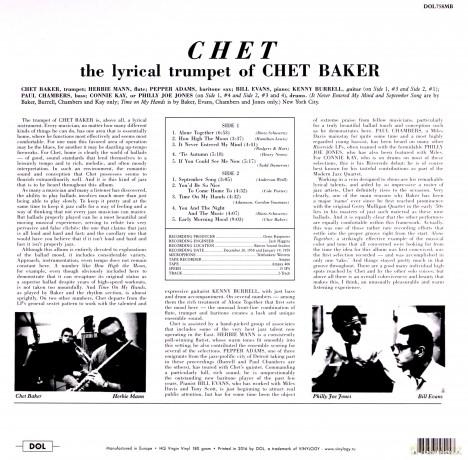 Chet Baker: Chet [Winyl]
