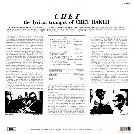 Chet Baker: Chet [Winyl]