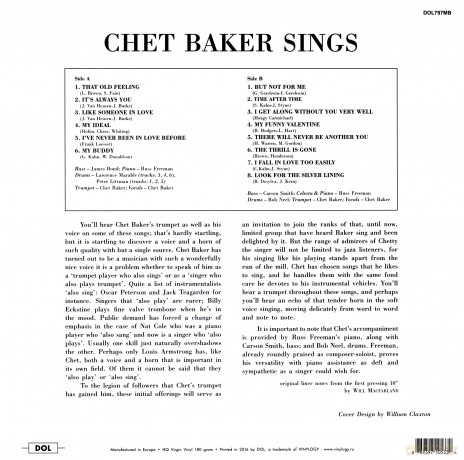 Chet Baker: Sings (Coloured) [Winyl]