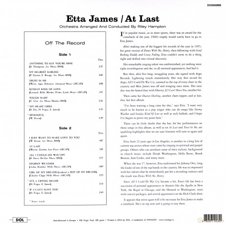 Etta James: At Last! (Coloured) [Winyl]