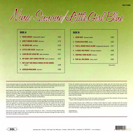 Nina Simone: Little Girl Blue (Coloured) [Winyl]