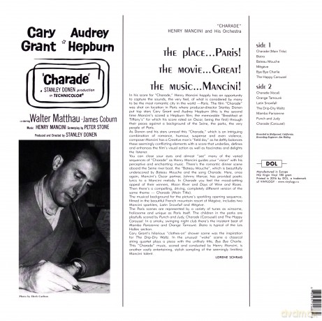 Charade soundtrack (Szarada) (Henry Mancini) [Winyl]