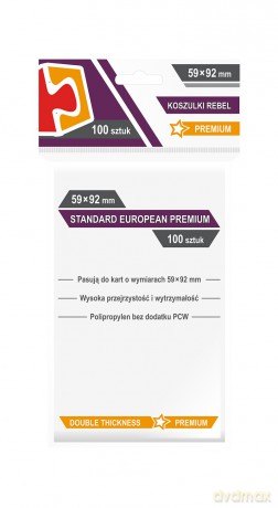 Koszulki Standard European Premium 59x92 (100 szt) [GRA]