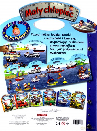 Mały chłopiec. Łodzie i statki. Naklejki [KSIĄŻKA]