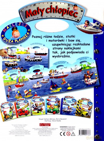 Mały chłopiec. Łodzie i statki. Naklejki [KSIĄŻKA]
