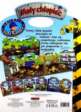 Mały chłopiec. Maszyny budowlane. Naklejki [KSIĄŻKA]
