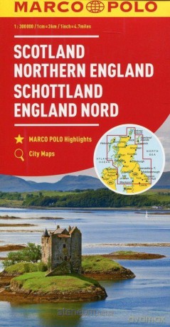 Mapa samochodowa - Szkocja, Anglia Północna [KSIĄŻKA]